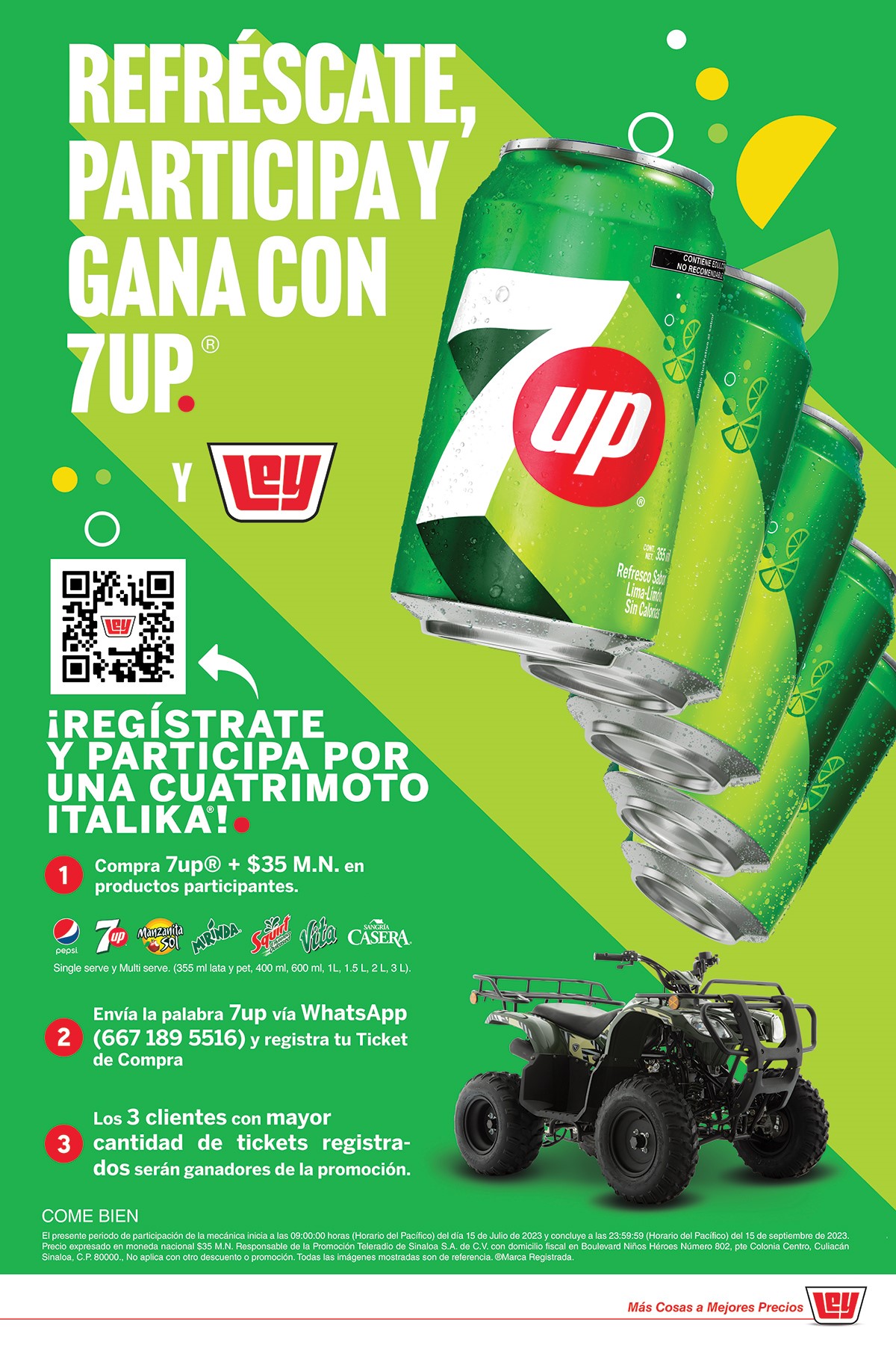 Refréscate, Participa y Gana con 7UP y Ley