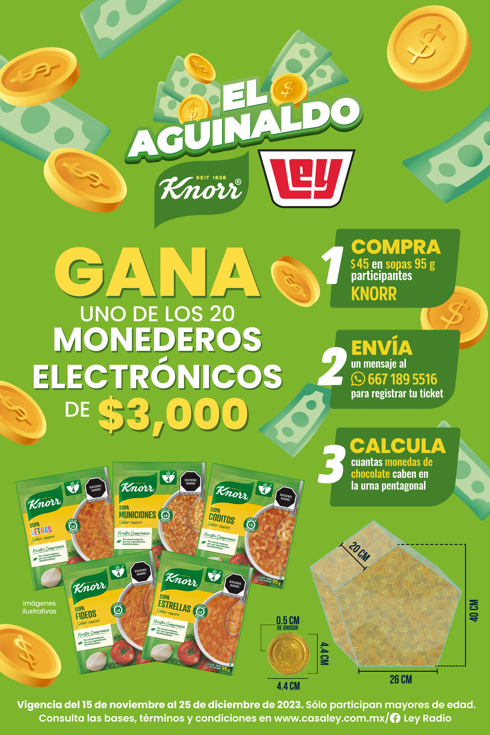 Gana el aguinaldo Knoee