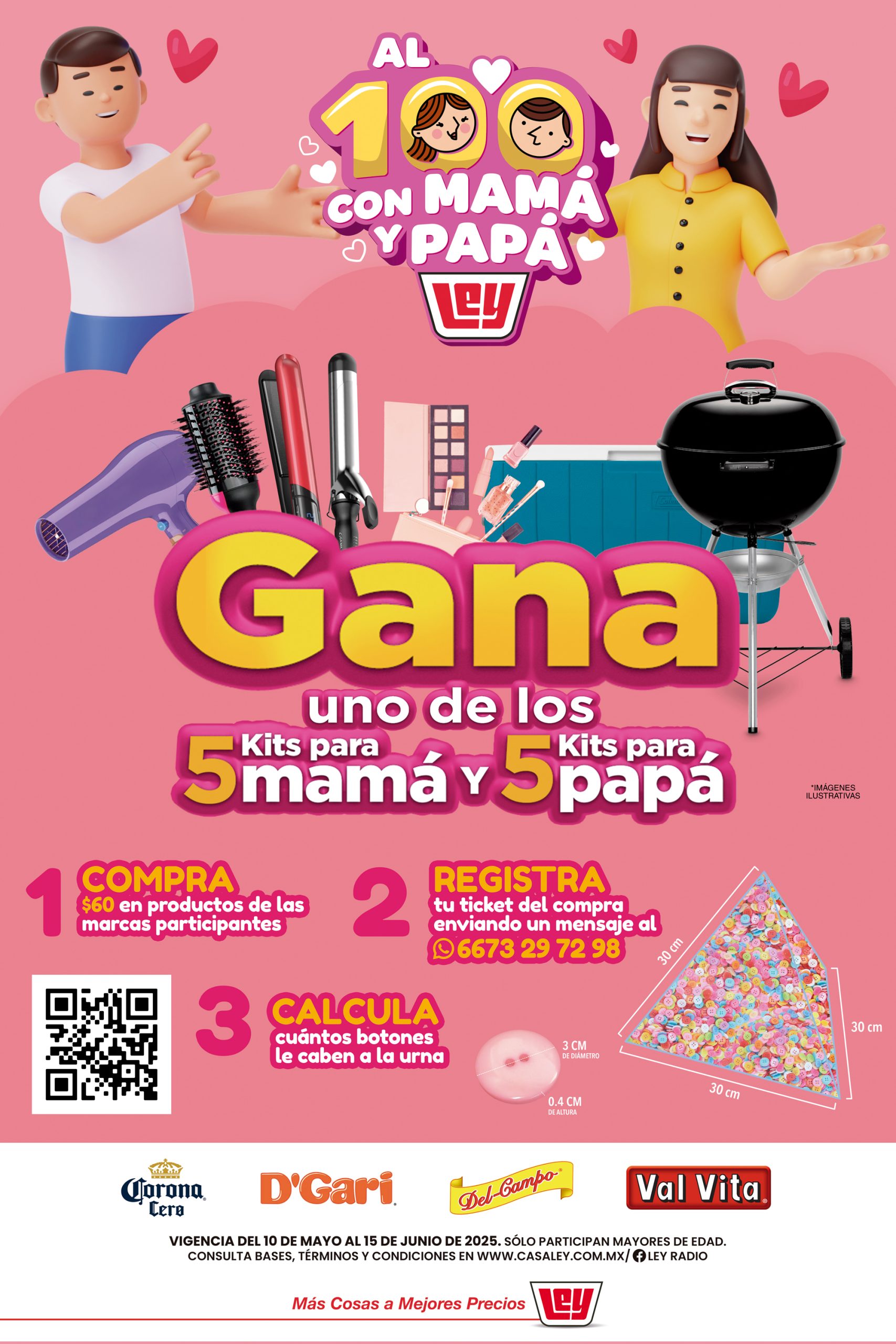 Al 100 con mamá y papá